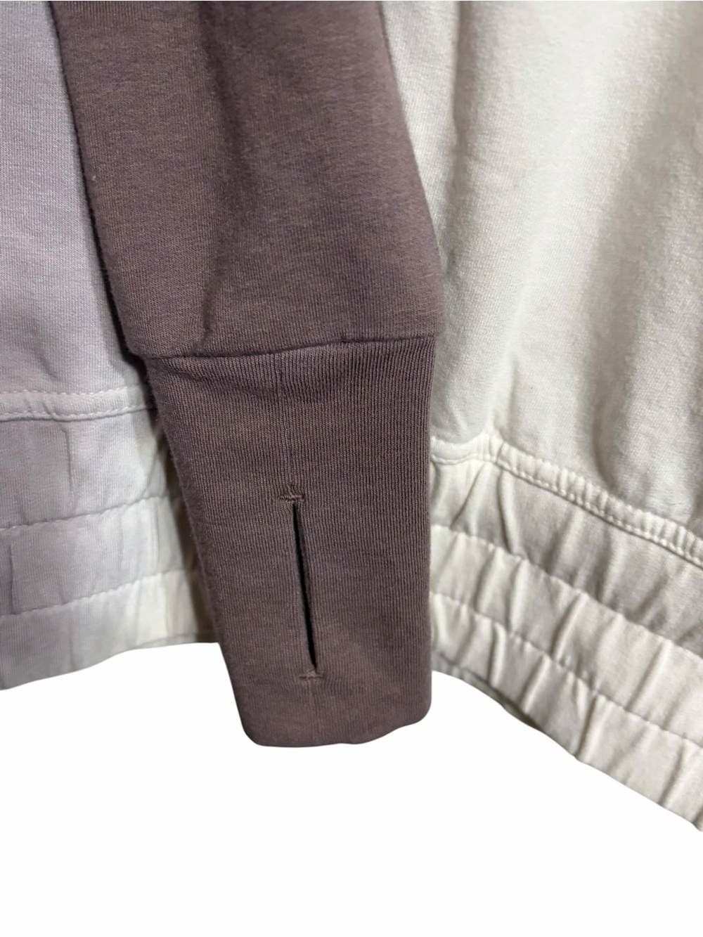 JoyLab Taupe-to-Cream Ombre Sweatshirt - Picture 4 of 7